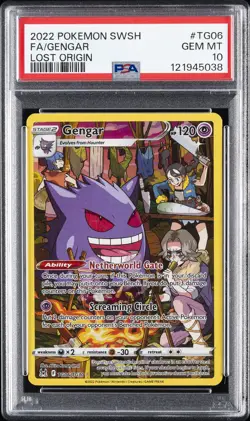 2022 POKEMON SWORD & SHIELD LOST ORIGIN #TG06 FULL ART/GENGAR PSA 10 - Image 1