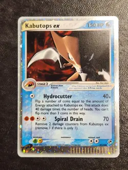 Pokemon TCG Kabutops EX Sandstorm Holo Card 97/100 Lightly Played - Image 1