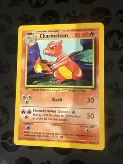 Pokemon TCG Charmeleon Base Set, Unlimited Uncommon - Image 1