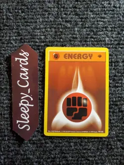 Pokemon TCG Fighting Energy 1st Edition Base Set Shadowless 97/102 PL - Image 1