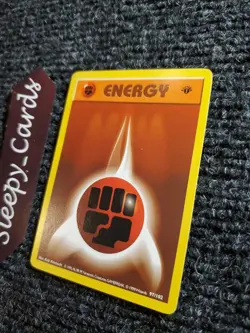Pokemon TCG Fighting Energy 1st Edition Base Set Shadowless 97/102 PL - Image 2