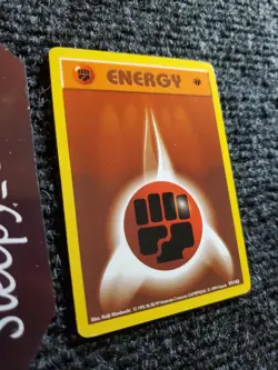 Pokemon TCG Fighting Energy 1st Edition Base Set Shadowless 97/102 PL - Image 3