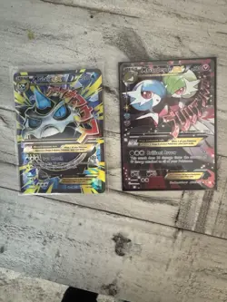 2015/2016 Pokemon full art gardevoir ex and glalie ex. LP/HP condition - Image 1