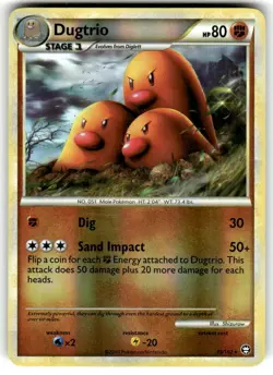 Pokemon Card Dugtrio Triumphant 19/102 NEAR Mint Reverse Holo Rare - Image 1