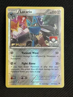 Lucario 1st Place - Pokemon League Championship 63/124 Fates Collide Holo - Image 1