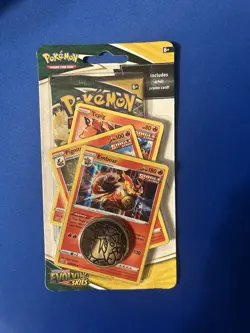 Pokemon Sealed Evolving Skies Premium Checklane Blister Booster Pack - Emboar - Image 1