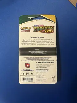 Pokemon Sealed Evolving Skies Premium Checklane Blister Booster Pack - Emboar - Image 2