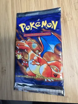 Pokemon 1st Edition Base Set Spanish Factory Sealed Booster Pack Charizard 21g - Image 3