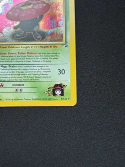 Pokemon TCG WOTC Gym Heroes Erikas Vileplume 5/132 Holo Rare Unlimited LP - Image 3