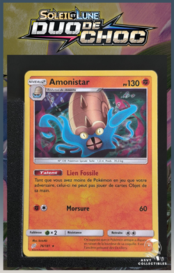 Carte Pokemon Amonistar 76/181 Holo SL9 Duo De Choc FR - Image 1