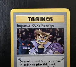 Pokemon Trainer Imposter Oak’s Revenge 76/82 Team Rocket Vintage WOTC - Image 2