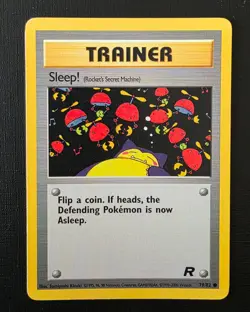 Pokemon Trainer Sleep! 79/82 Team Rocket Vintage WOTC Common - Image 2
