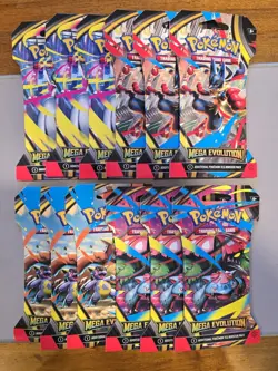 Pokemon Mega Evolution Sleeved Booster Packs X12 - Image 1