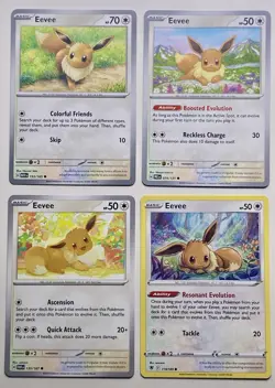 Pokemon TCG Eevee Non-Holo Lot (8x) Various Sets NM - Image 2