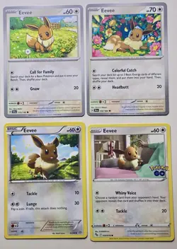 Pokemon TCG Eevee Non-Holo Lot (8x) Various Sets NM - Image 3