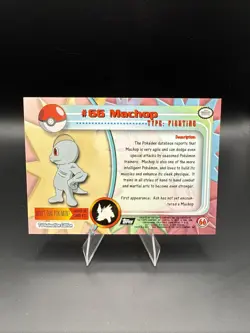 Machop #66 1999 Topps Pokemon TV Animation Edition - Image 2