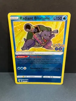 Radiant Blastoise 018/078 Pokemon Go Holo - Image 1