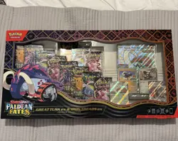 Pokemon TCG Paldean Fates Great Tusk ex & Iron Threads ex Premium Collection NEW - Image 1