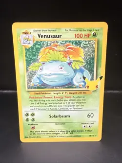 Pokemon Celebrations Venusaur 15/102 Classic Collection Holo Rare - Image 1