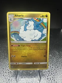 Pokemon TCG Altaria Dragon Majesty 40/70 Holo Holo Rare - Image 1