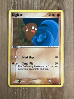 Pokemon TCG Diglett EX Crystal Guardians 50/100 Common MP - Image 1
