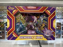 2016 POKEMON XY PHANTOM FORCES GENGAR EX BOX GENGAR EX 34/119 FACTORY SEALED - Image 1