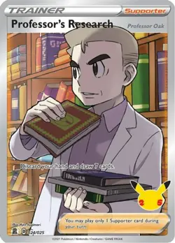 x1 Professor's Research (Full Art) - 024/025 - Ultra Rare Pokemon Celebrations M - Image 1