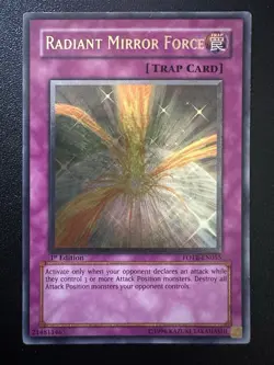 Yugioh! LP Radiant Mirror Force - FOTB-EN055 - Ultimate Rare - 1st Edition NM/LP - Image 1