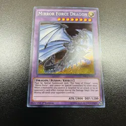 Yu-Gi-Oh! Mirror Force Dragon - DRL2-EN005 - Secret Rare! - 1st Edition NM - Image 1
