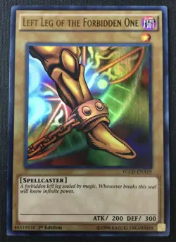 Yu-Gi-Oh TCG #YGLD-ENA19 Left Leg of the Forbidden One 1st Edition Ultra Rare NM - Image 1