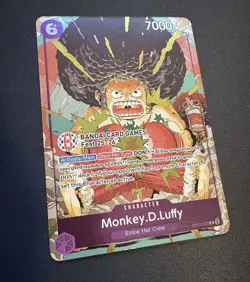 Monkey D Luffy OP07-073 BANDAI Card Games Fest 25-26 Promo One Piece NEAR MINT + - Image 1