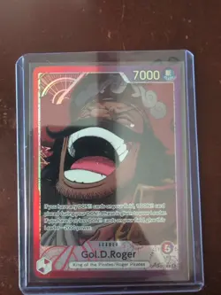 One Piece TCG Gol D. Roger OP13-003 L AR Alt Art Leader NM English - Image 1