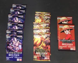 Lot of One Piece Packs: (6) OP14-EB04, (5) PRB-02, (2) OP-13 - Image 1