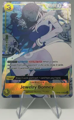 One Piece Jewelry Bonney OP08-105 Illustration Box EX Promo English- NM - Image 1