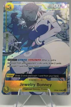 One Piece Jewelry Bonney OP08-105 Illustration Box EX Promo English- NM - Image 3