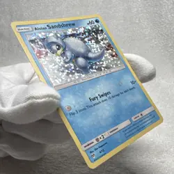 Pokemon Alolan Sandshrew Holo 4/12 TCG Card English 2019 - Image 3