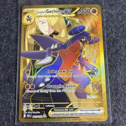 Pokemon Card TCG Cynthia's Garchomp EX 241/182 Destined Rivals Hyper Rare NM - Image 1