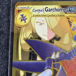 Pokemon Card TCG Cynthia's Garchomp EX 241/182 Destined Rivals Hyper Rare NM - Image 2