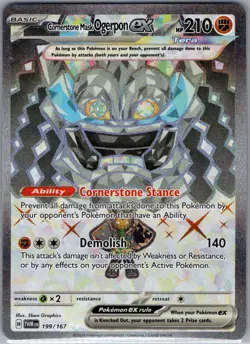 Cornerstone Mask Ogerpon ex 199/167 Twilight Masquerade - Pokemon Card - NM - Image 1