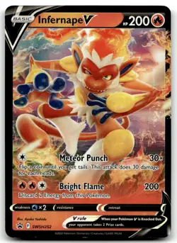 NM SWSH: Sword & Shield Promo Cards Infernape V #SWSH252! - Image 1
