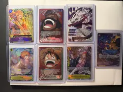 Bandai One Piece Card Game OP Foil Character Cards Lot NAMI LUFFY ETC - Image 1