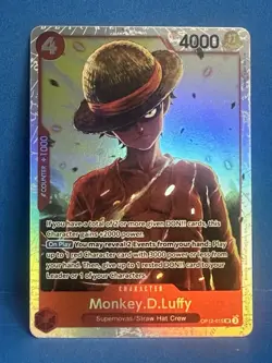 Monkey D. Luffy OP12-015 SR Legacy of the Master ONE PIECE Card Game ENGLISH - Image 1