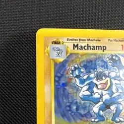 Machamp 8/102 1st Editon Base Set Holo With Swirl Vintage Pokemon TCG Card - Image 5