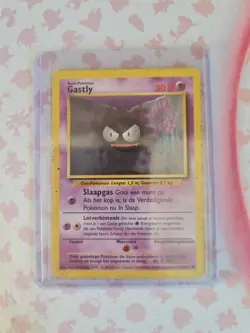 Gastly 50/102 Dutch Base Set Unlimited NL WOTC Wizards Pokemon Card TCG GD - Image 1