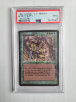 MTG Hidden Path PSA 9 MINT 1994 The Dark Vintage Reserved List Card RARE - Image 4