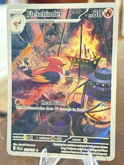 Fletchinder 199/193 Paldea Evolved Illustration Rare Holo Pokemon Card- - Image 1