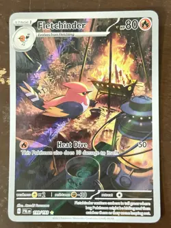 Fletchinder 199/193 Paldea Evolved Illustration Rare Holo Pokemon Card- - Image 2