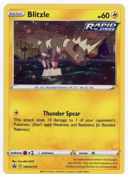 Blitzle SWSH173 SWSH: Sword & Shield Promo Cards Holo - Image 2