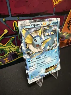 Pokemon TCG Vaporeon EX Holo Rare Card 24/83 Generations LP - Image 2