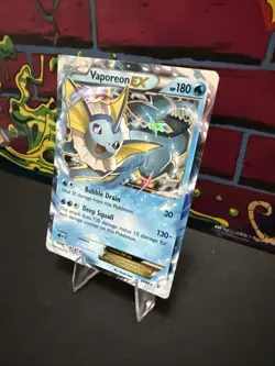 Pokemon TCG Vaporeon EX Holo Rare Card 24/83 Generations LP - Image 3